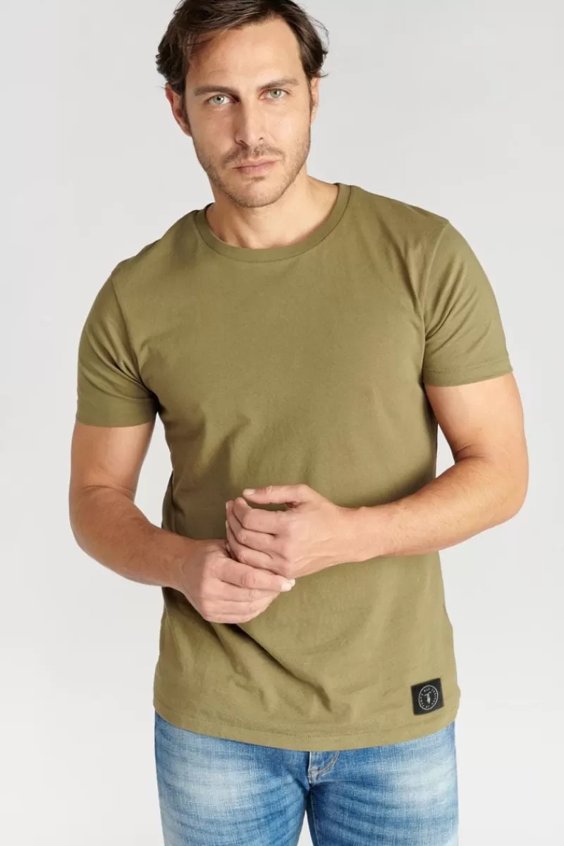 Le Temps des Cerises T-Shirts & Polos-T-Shirt Brown Kaki Lizard