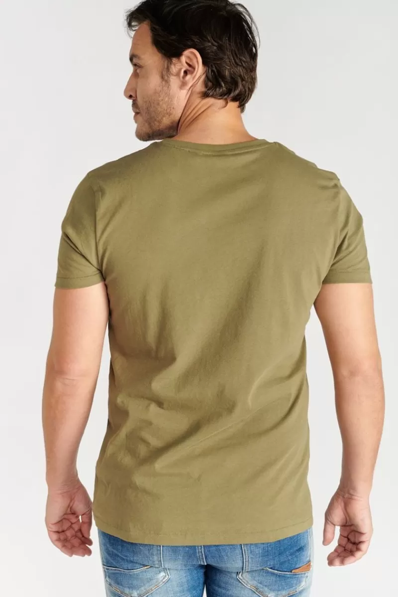 Le Temps des Cerises T-Shirts & Polos-T-Shirt Brown Kaki Lizard