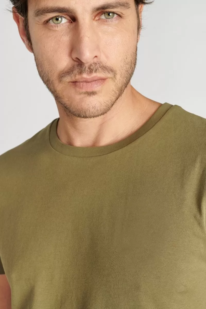 tshirt_brown_kaki_4.webp Le Temps des Cerises T-Shirts & Polos-T-Shirt Brown Kaki Lizard