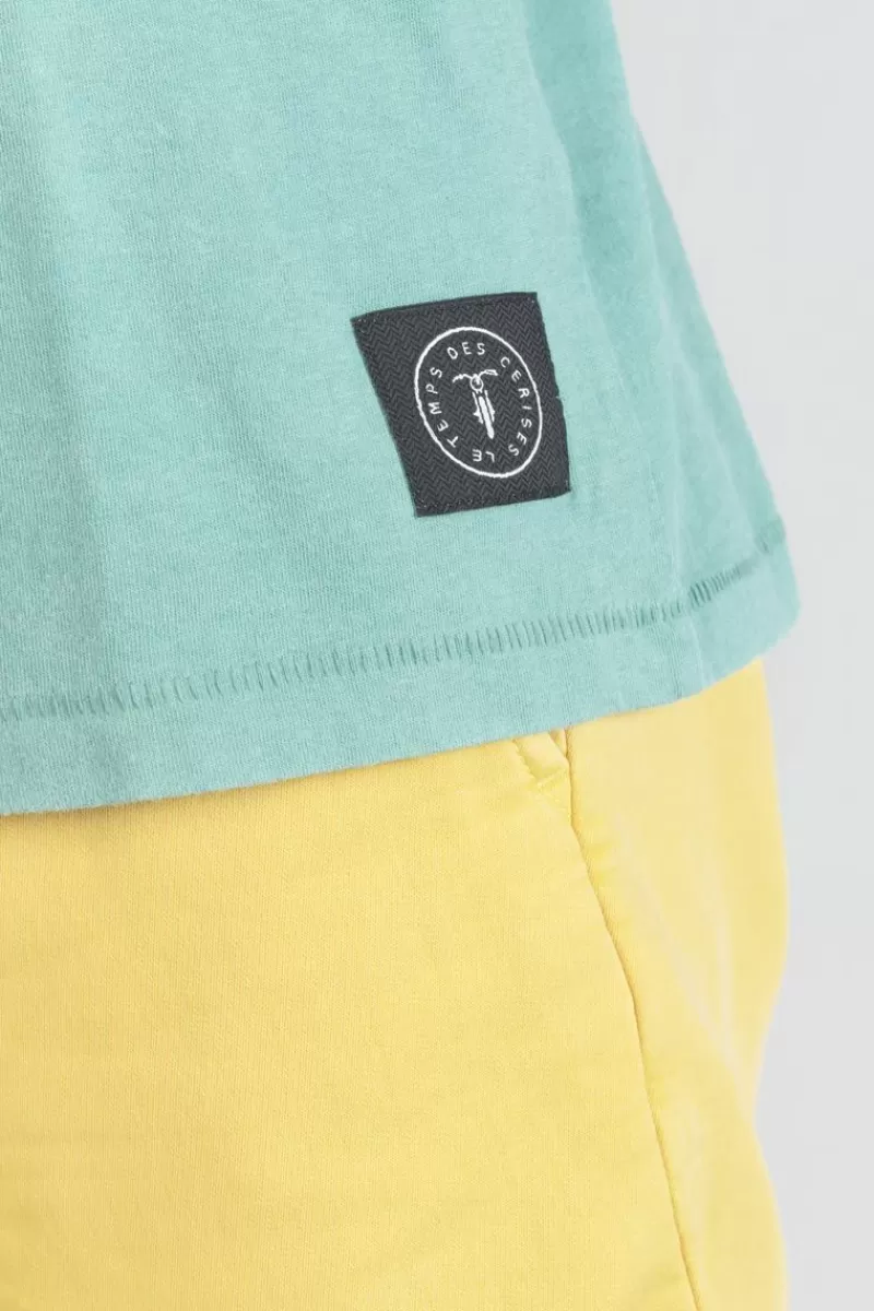 tshirt_brown_vert_deau_4.webp Le Temps des Cerises T-Shirts & Polos-T-Shirt Brown Vert D'Eau Oil