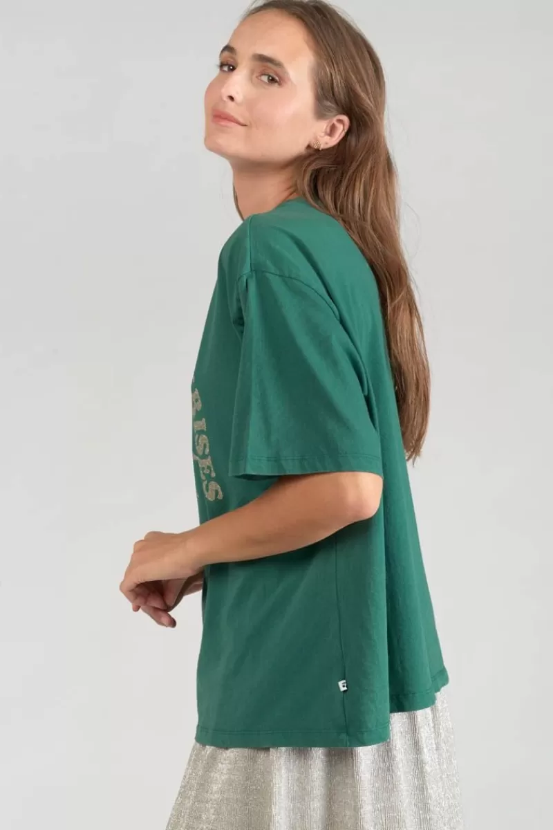 tshirt_cassio_vert_sapin_2.webp Le Temps des Cerises T-Shirts & Débardeurs-T-Shirt Cassio Vert Sapin Forest