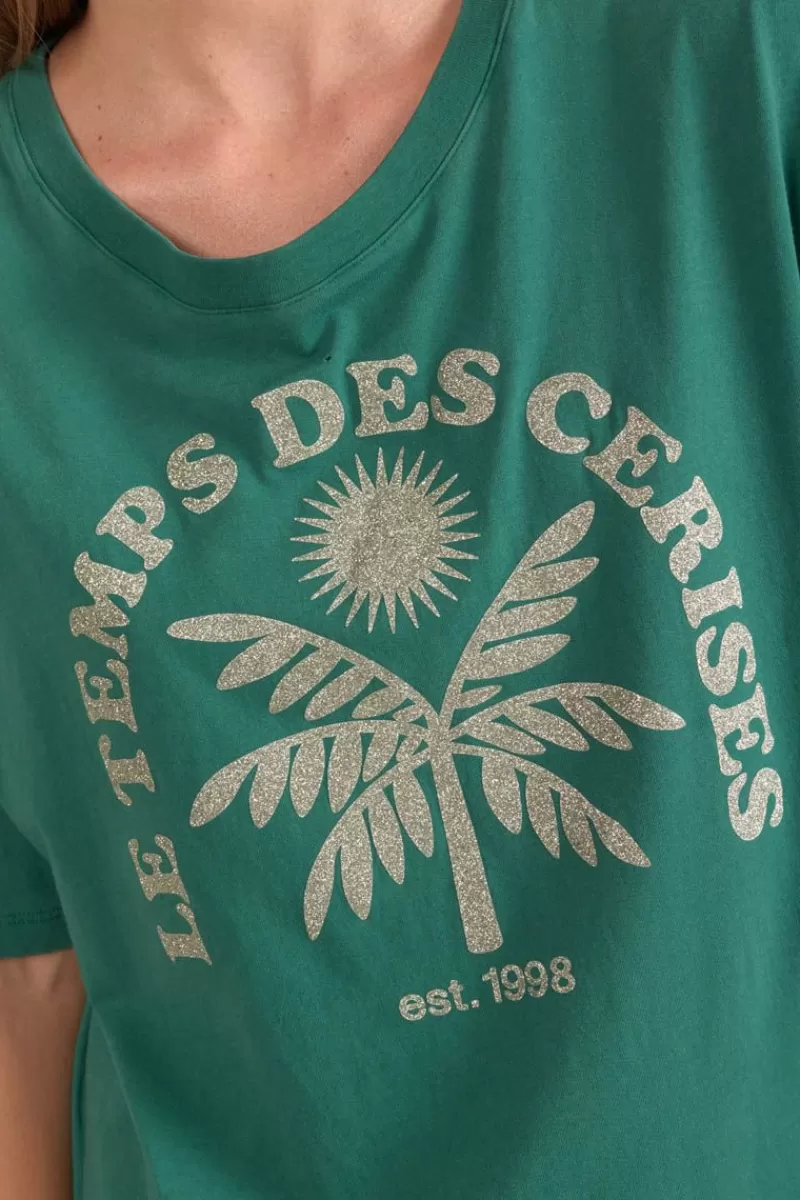 tshirt_cassio_vert_sapin_4.webp Le Temps des Cerises T-Shirts & Débardeurs-T-Shirt Cassio Vert Sapin Forest