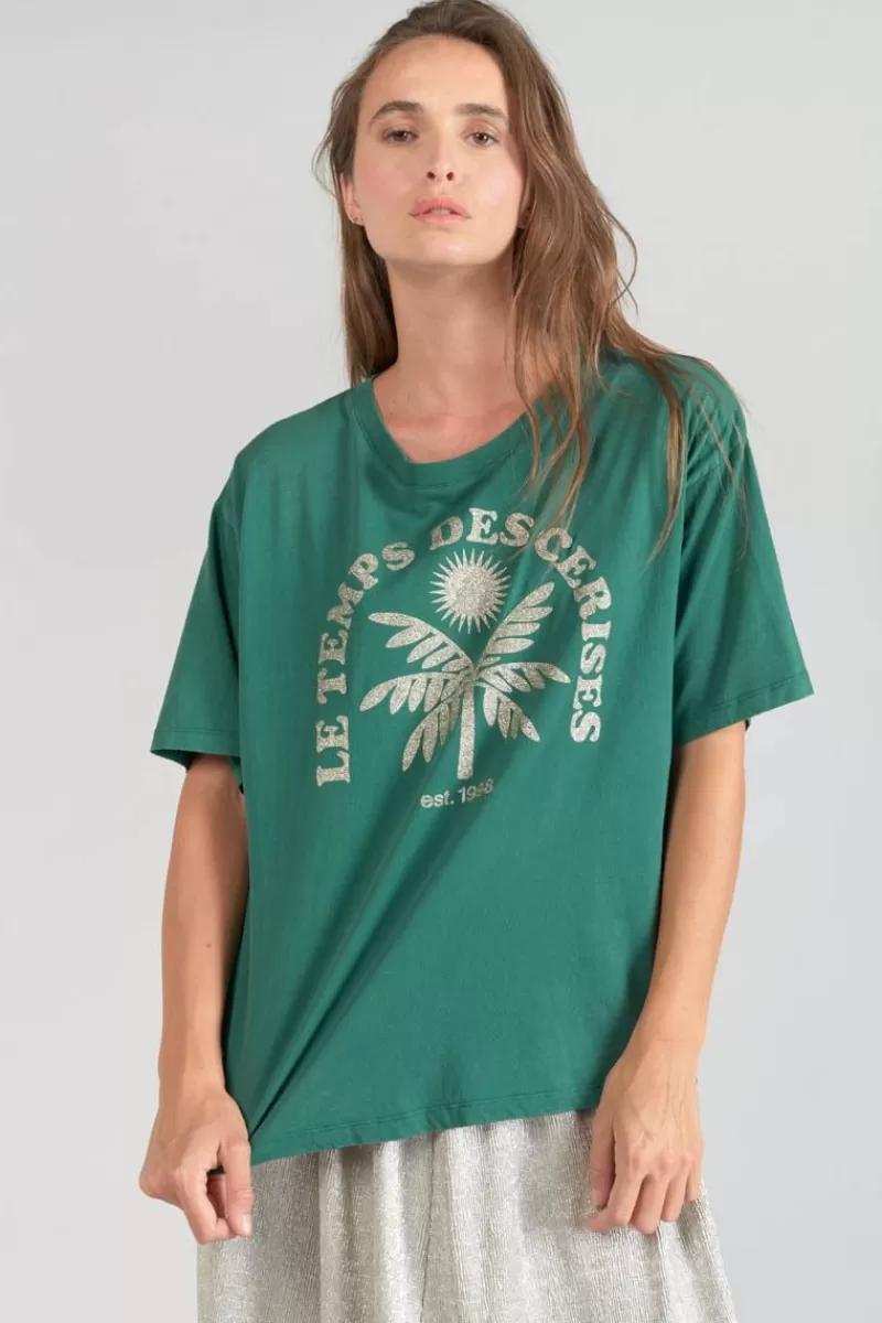 tshirt_cassio_vert_sapin_6.webp Le Temps des Cerises T-Shirts & Débardeurs-T-Shirt Cassio Vert Sapin Forest