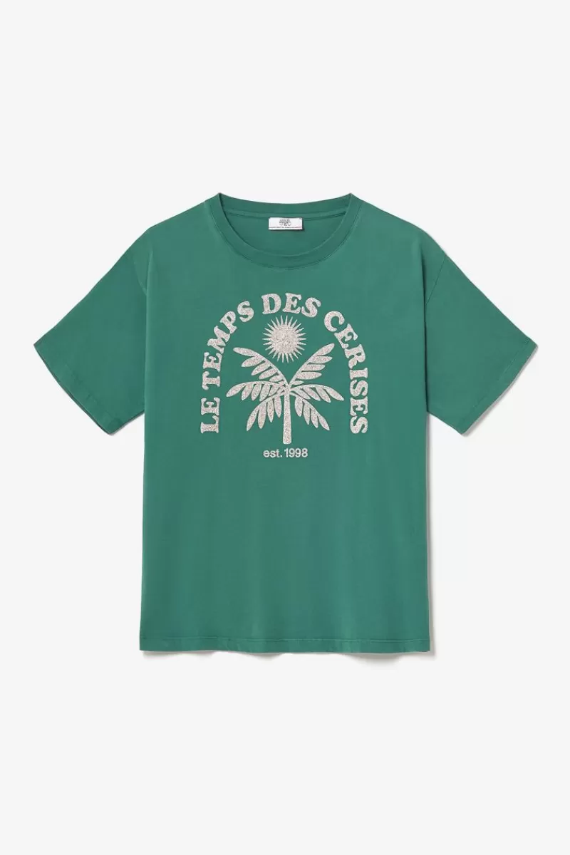 tshirt_cassio_vert_sapin_7.webp Le Temps des Cerises T-Shirts & Débardeurs-T-Shirt Cassio Vert Sapin Forest