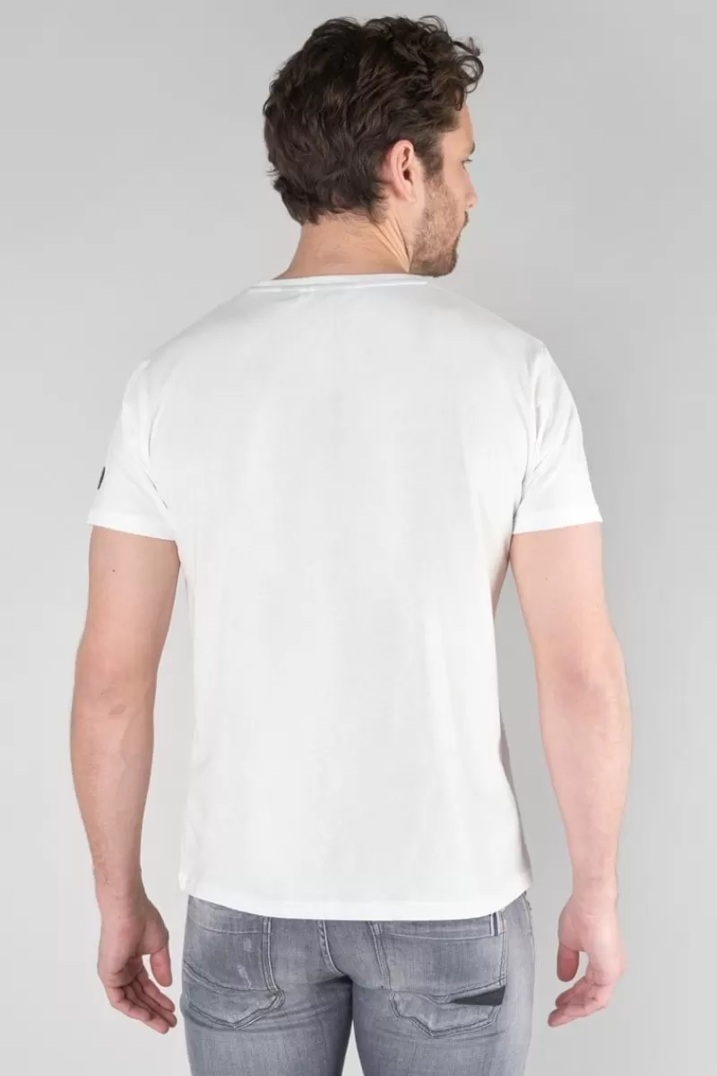 tshirt_cram_blanc_imprime_4.webp Le Temps des Cerises T-Shirts & Polos-T-Shirt Cram Blanc Imprime White