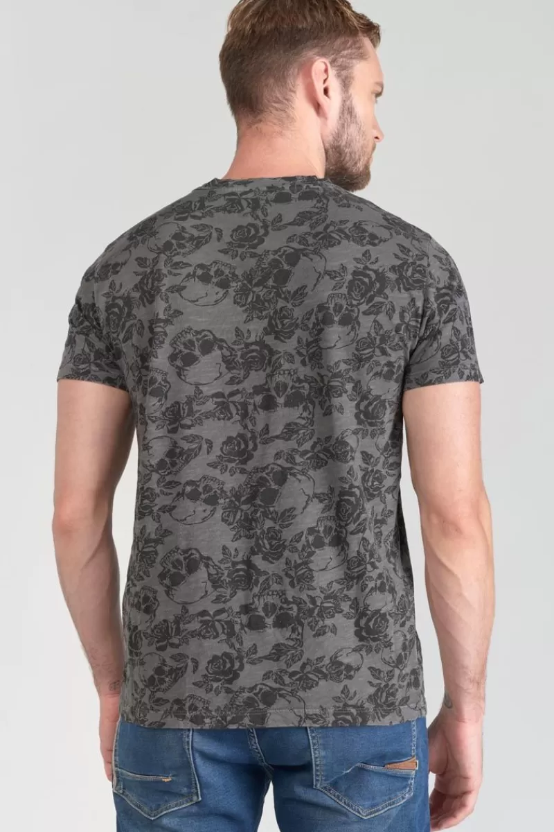 tshirt_facto_gris_et_noir_3.webp Le Temps des Cerises T-Shirts & Polos-T-Shirt Facto Gris Et Noir Carbone