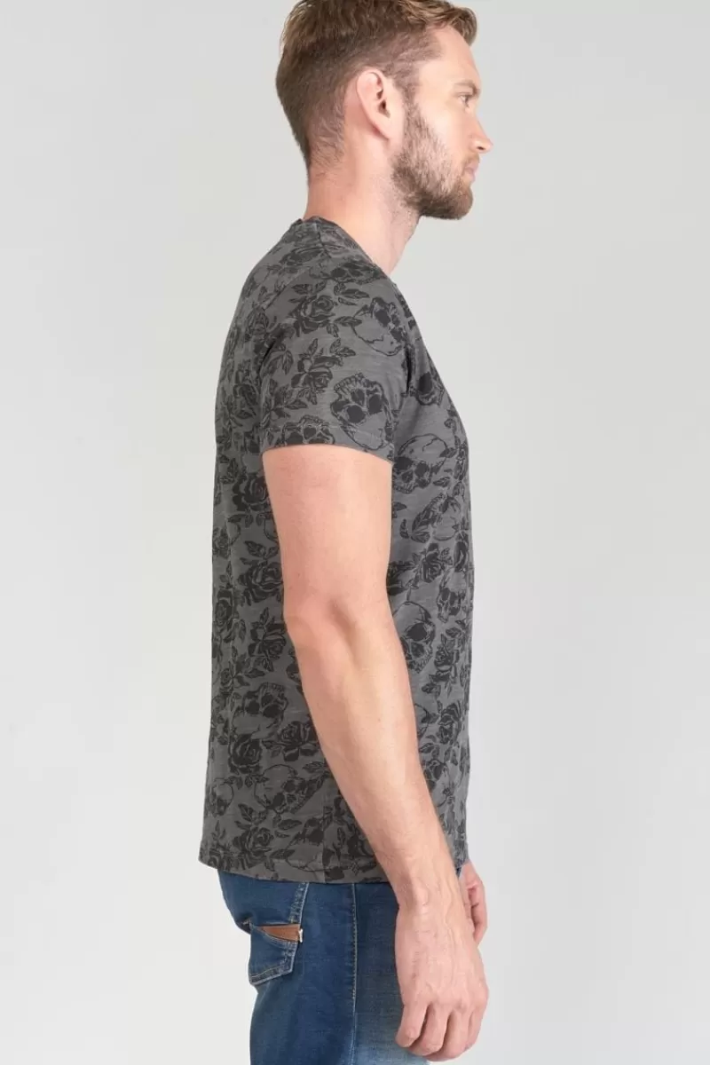 tshirt_facto_gris_et_noir_4.webp Le Temps des Cerises T-Shirts & Polos-T-Shirt Facto Gris Et Noir Carbone