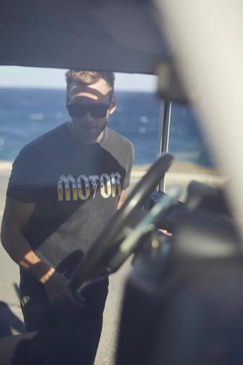 Le Temps des Cerises T-Shirts & Polos-T-Shirt Gabrent Gris Delave Imprime