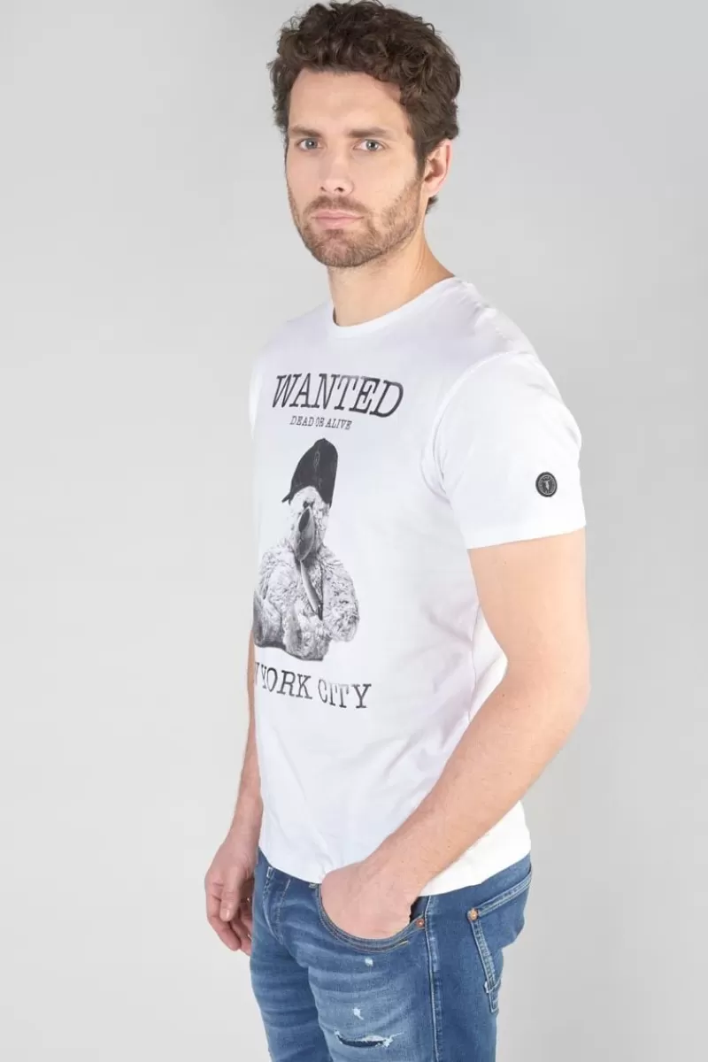 tshirt_gaspa_blanc_imprime_2.webp Le Temps des Cerises T-Shirts & Polos-T-Shirt Gaspa Blanc Imprime White