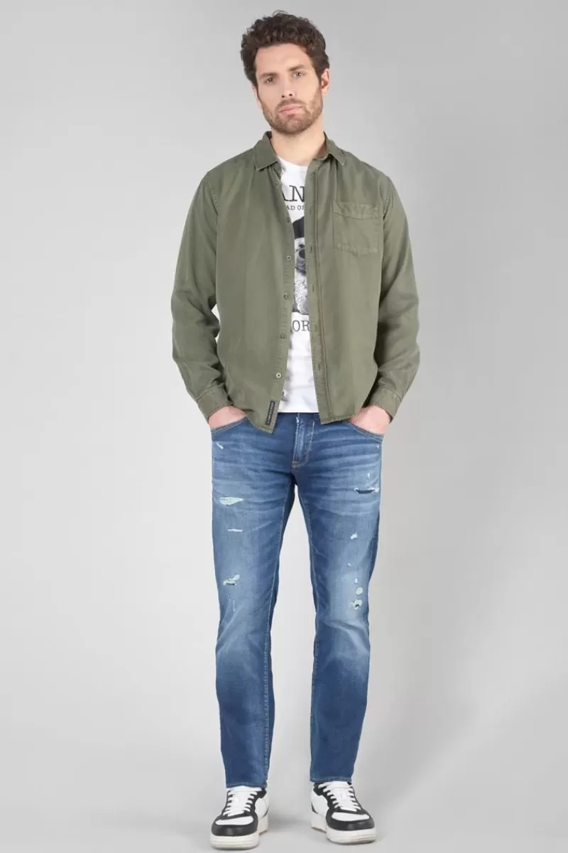 tshirt_gaspa_blanc_imprime_5.webp Le Temps des Cerises T-Shirts & Polos-T-Shirt Gaspa Blanc Imprime White