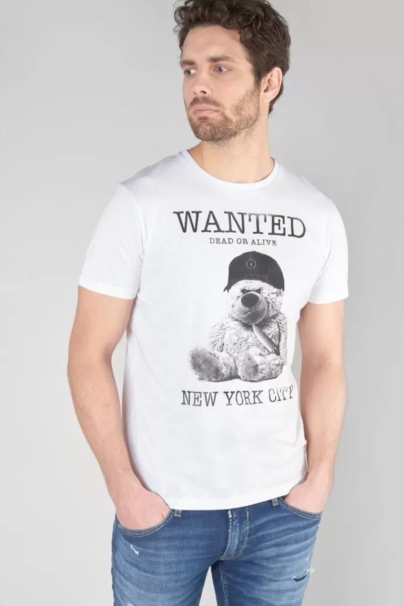 tshirt_gaspa_blanc_imprime_6.webp Le Temps des Cerises T-Shirts & Polos-T-Shirt Gaspa Blanc Imprime White