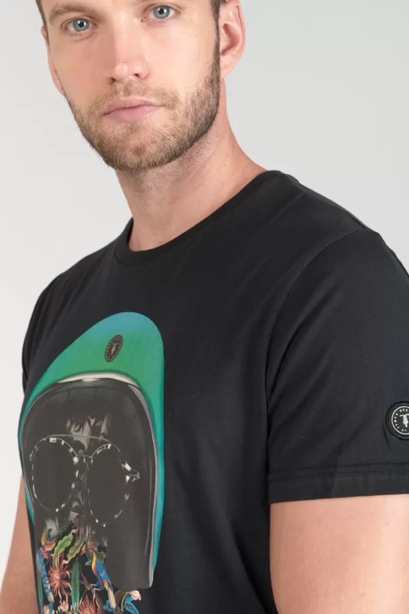 tshirt_gregor_noir_imprime_4.webp Le Temps des Cerises T-Shirts & Polos-T-Shirt Gregor Noir Imprime Black