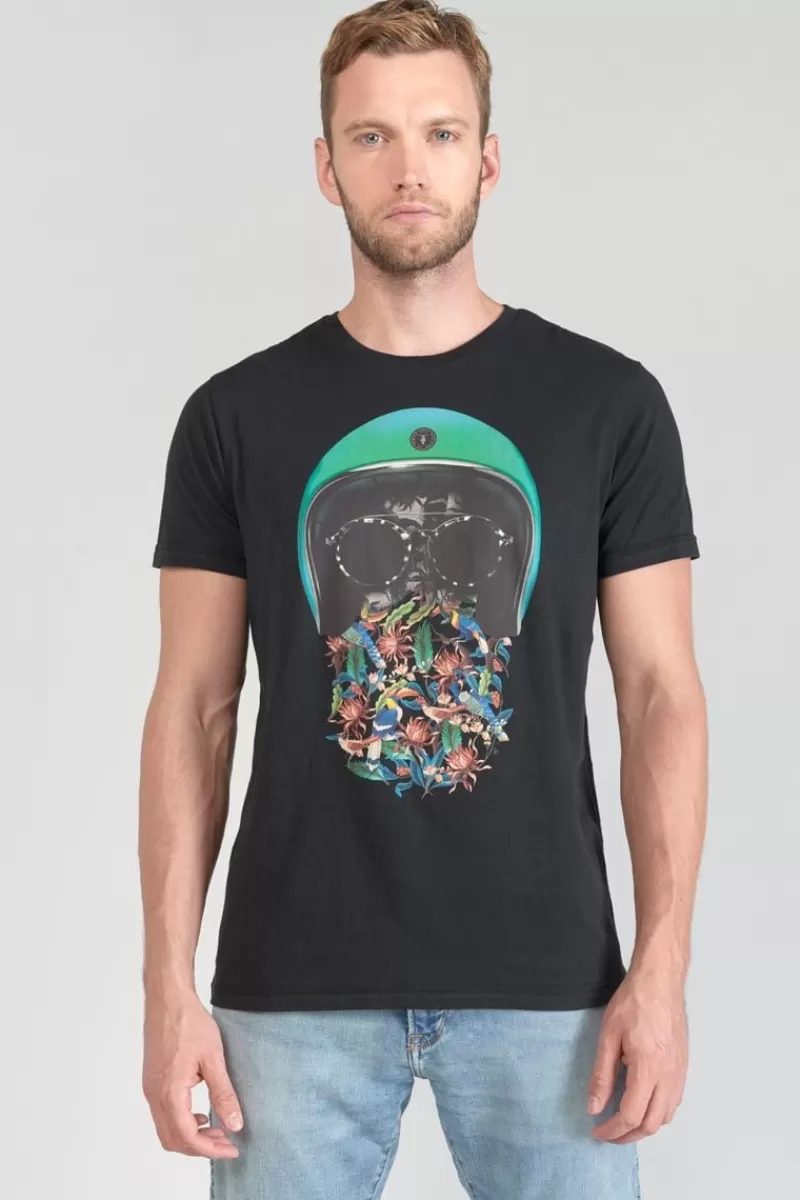 tshirt_gregor_noir_imprime_6.webp Le Temps des Cerises T-Shirts & Polos-T-Shirt Gregor Noir Imprime Black