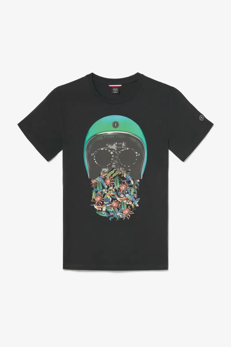 tshirt_gregor_noir_imprime_7.webp Le Temps des Cerises T-Shirts & Polos-T-Shirt Gregor Noir Imprime Black