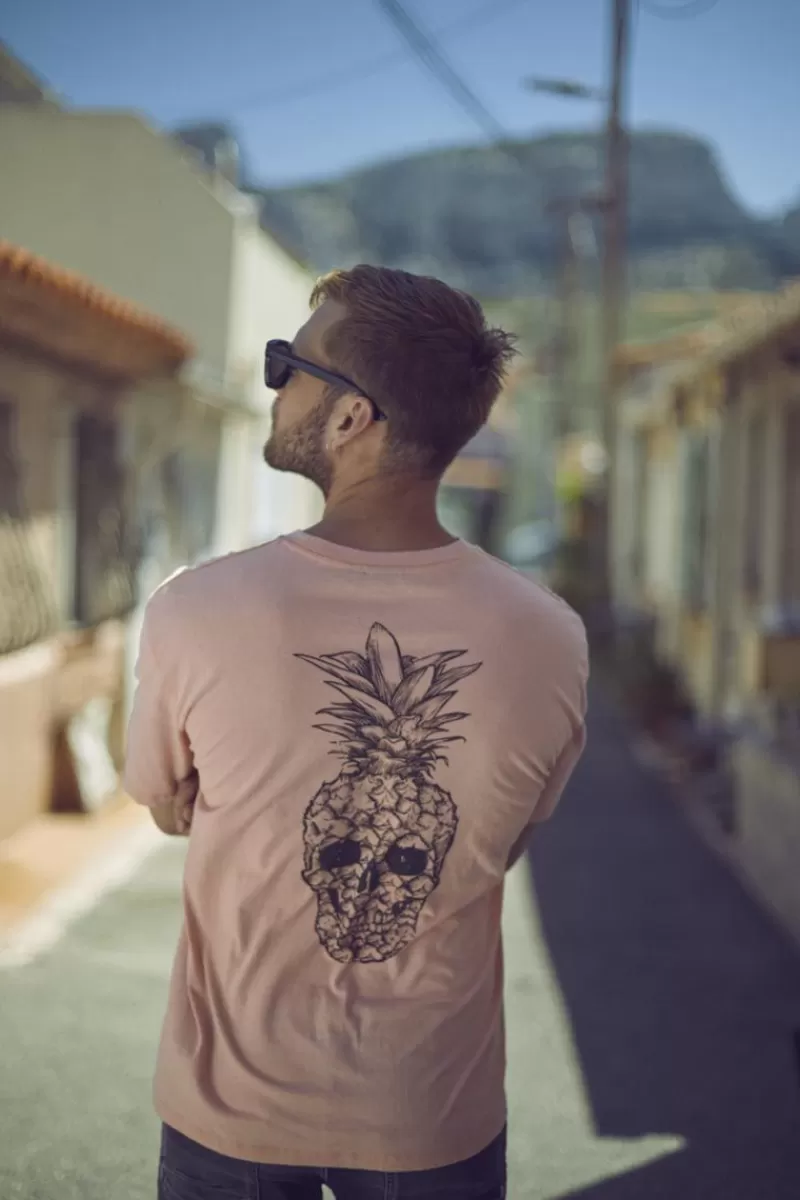 Le Temps des Cerises T-Shirts & Polos-T-Shirt Holo Corail Imprime Canyon