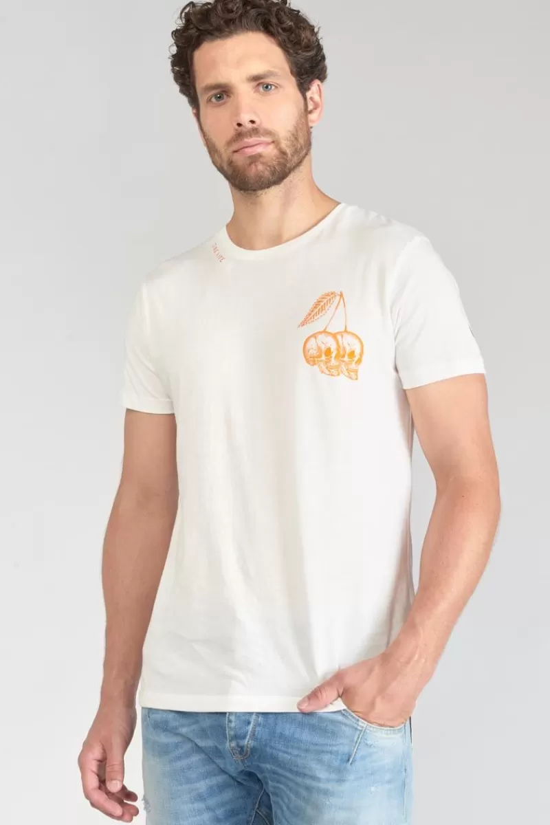 tshirt_ian_blanc_imprime_2.webp Le Temps des Cerises T-Shirts & Polos-T-Shirt Ian Blanc Imprime Cream