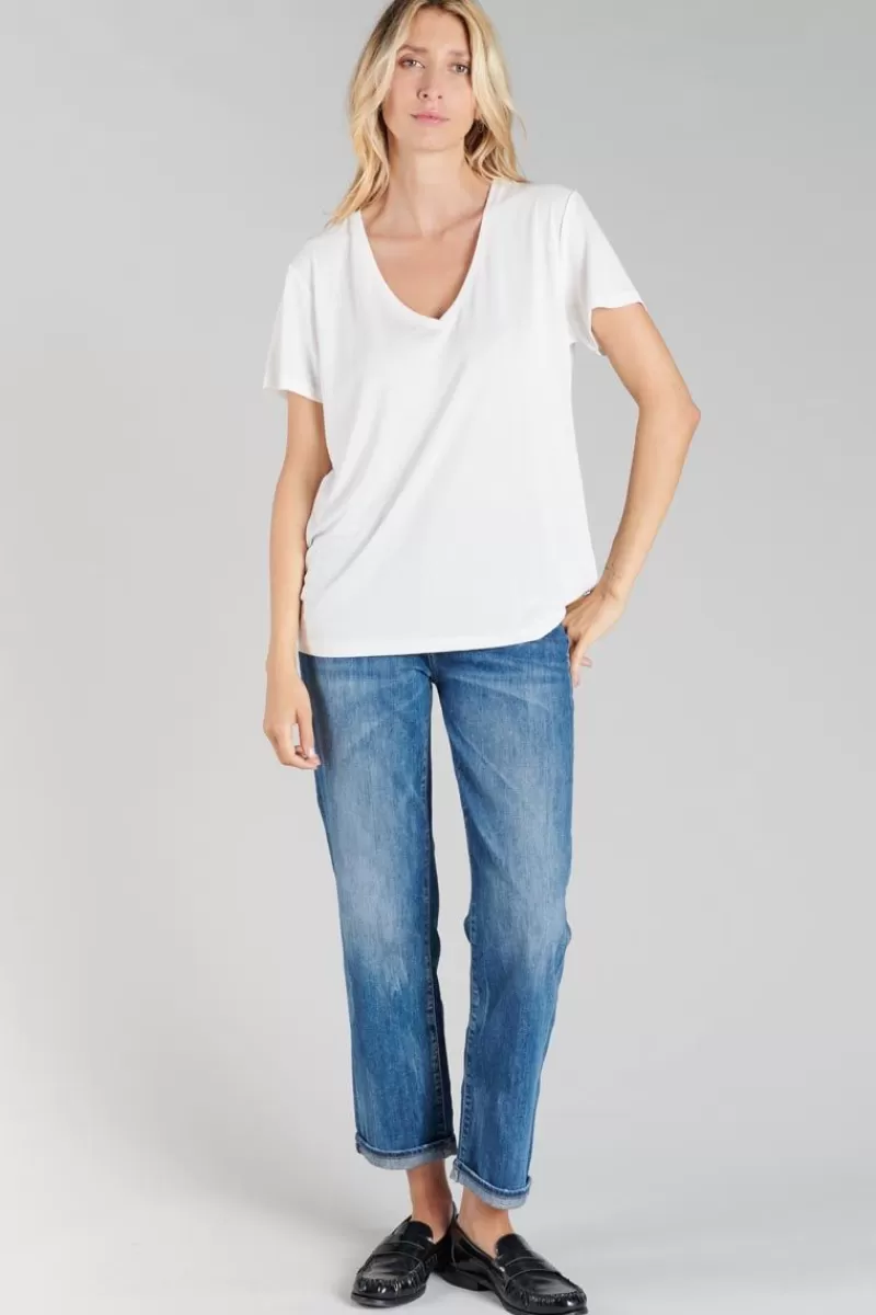 tshirt_lola_vanille_4.webp Le Temps des Cerises T-Shirts & Débardeurs-T-Shirt Lola Vanille Vanilla