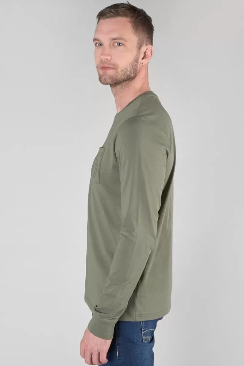 tshirt_manches_longues_laia_kaki_3.webp Le Temps des Cerises T-Shirts & Polos-T-Shirt Manches Longues Laia Kaki Lizard