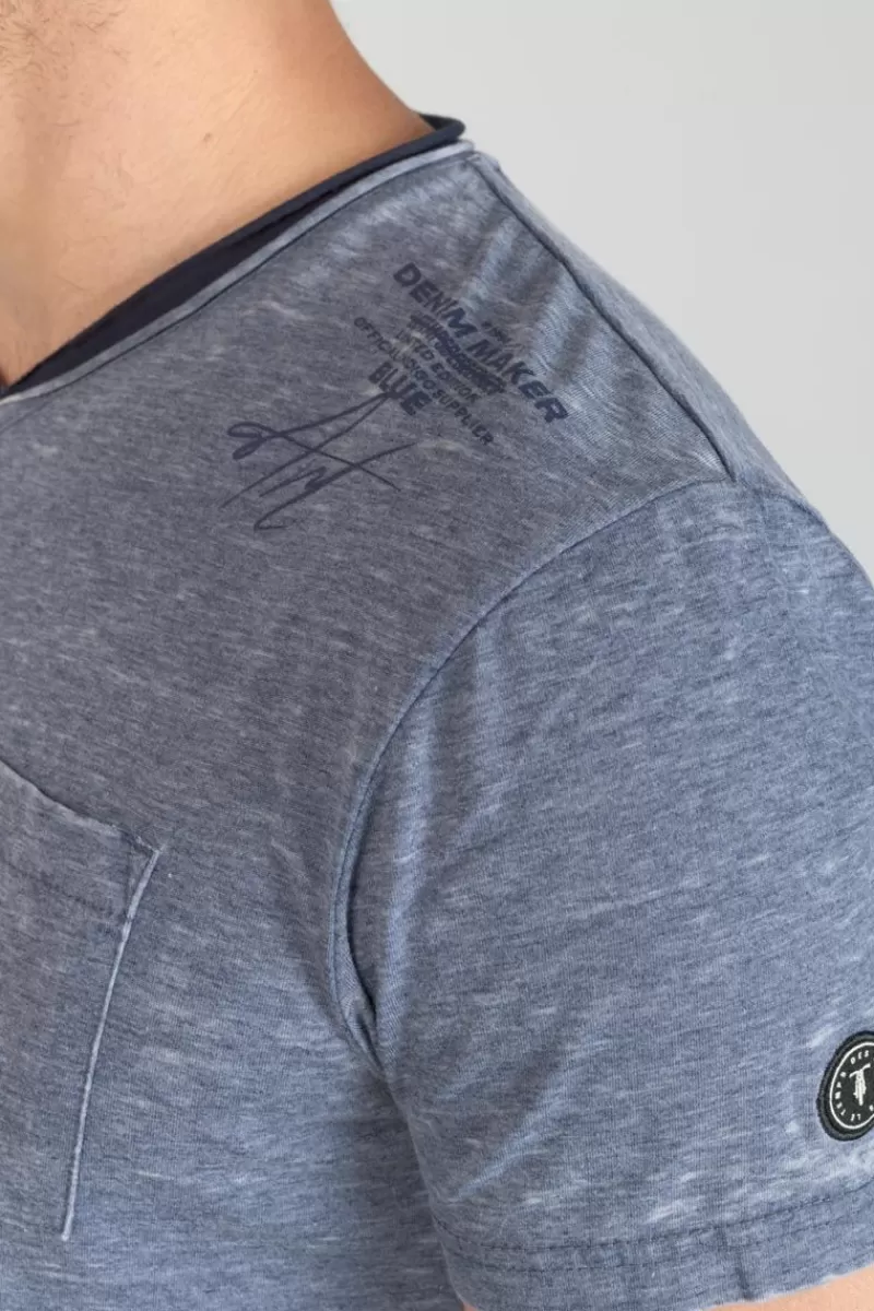 tshirt_mavoc_bleu_chine_delave_3.webp Le Temps des Cerises T-Shirts & Polos-T-Shirt Mavoc Bleu Chine Delave Peacoat