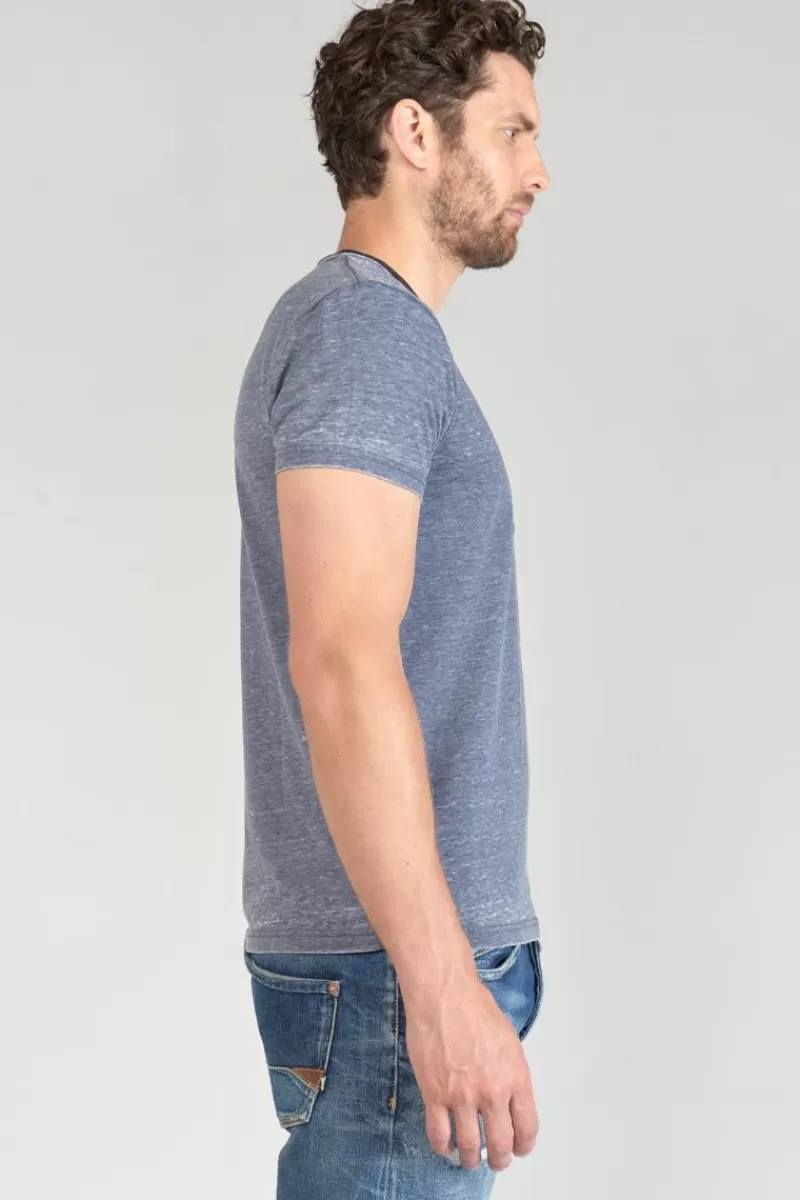 tshirt_mavoc_bleu_chine_delave_4.webp Le Temps des Cerises T-Shirts & Polos-T-Shirt Mavoc Bleu Chine Delave Peacoat