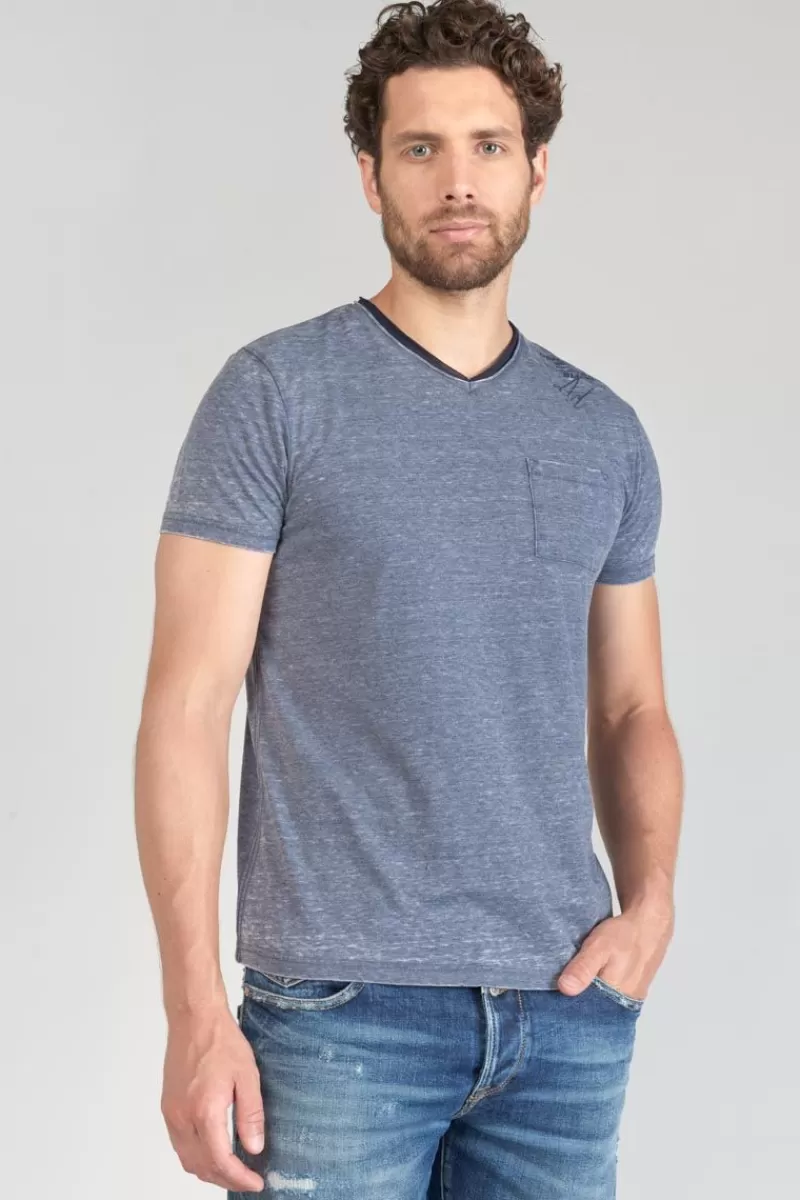 tshirt_mavoc_bleu_chine_delave_6.webp Le Temps des Cerises T-Shirts & Polos-T-Shirt Mavoc Bleu Chine Delave Peacoat