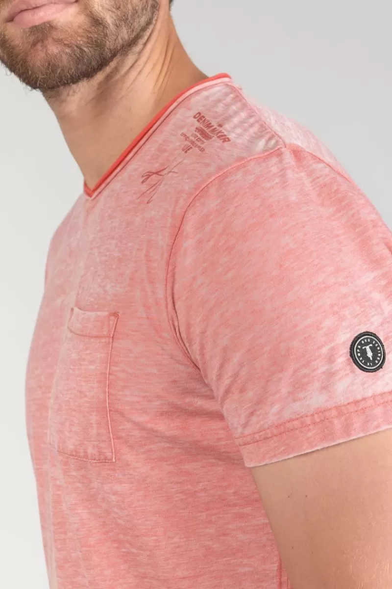 tshirt_mavoc_rouge_chine_delave_3.webp Le Temps des Cerises T-Shirts & Polos-T-Shirt Mavoc Rouge Chine Delave Brick