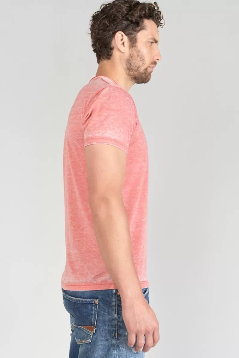 tshirt_mavoc_rouge_chine_delave_4.webp Le Temps des Cerises T-Shirts & Polos-T-Shirt Mavoc Rouge Chine Delave Brick