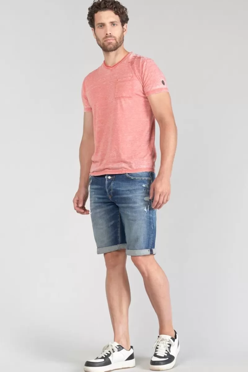 tshirt_mavoc_rouge_chine_delave_5.webp Le Temps des Cerises T-Shirts & Polos-T-Shirt Mavoc Rouge Chine Delave Brick