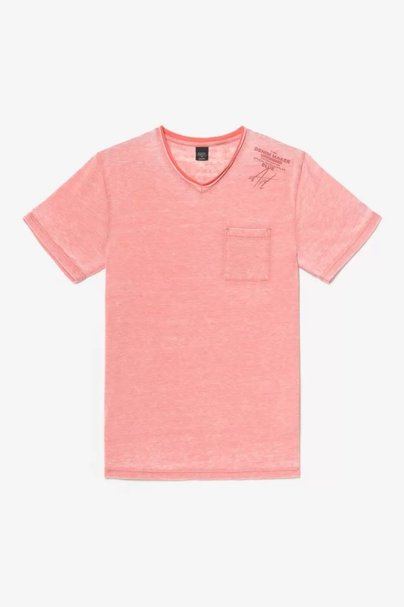 tshirt_mavoc_rouge_chine_delave_6.webp Le Temps des Cerises T-Shirts & Polos-T-Shirt Mavoc Rouge Chine Delave Brick