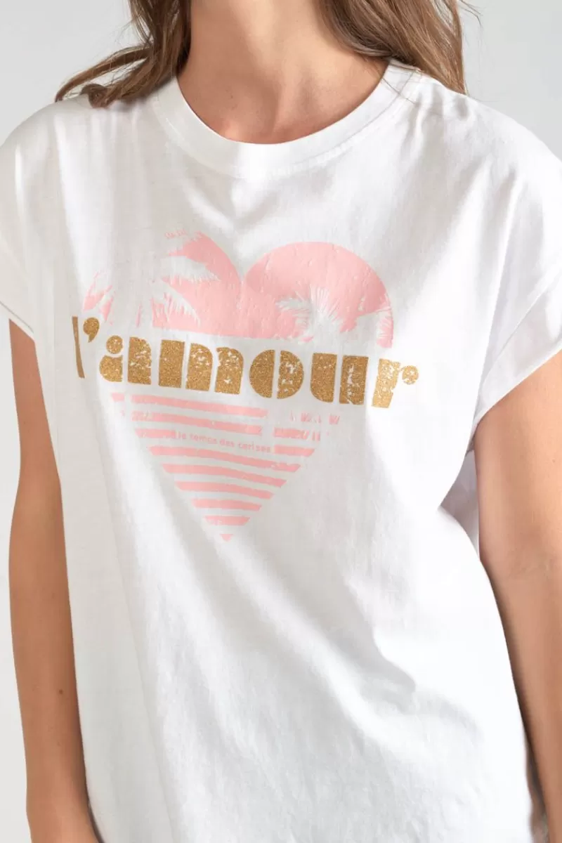 tshirt_miya_blanc_imprime_2.webp Le Temps des Cerises T-Shirts & Débardeurs-T-Shirt Miya Blanc Imprime Coco