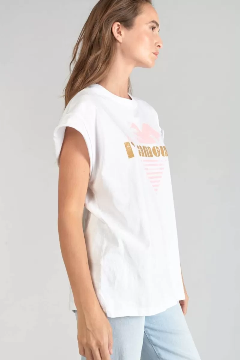 tshirt_miya_blanc_imprime_4.webp Le Temps des Cerises T-Shirts & Débardeurs-T-Shirt Miya Blanc Imprime Coco