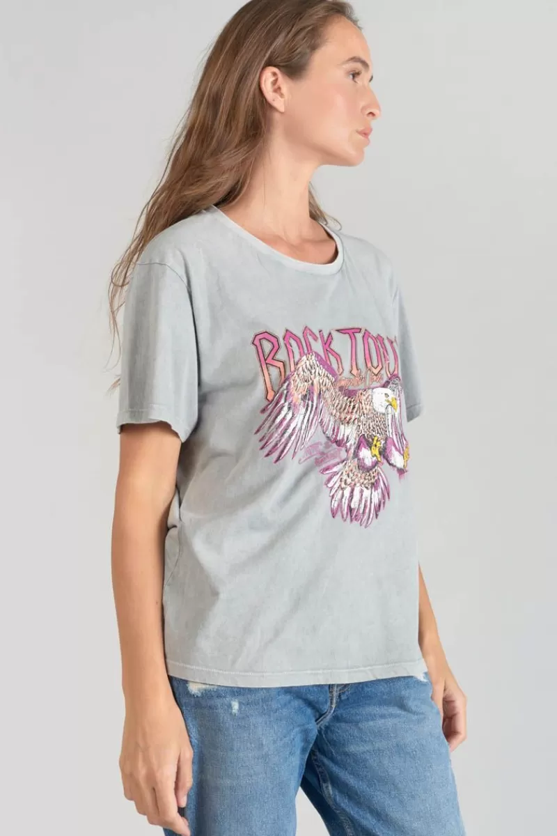 tshirt_nixon_gris_clair_delave_3.webp Le Temps des Cerises T-Shirts & Débardeurs-T-Shirt Nixon Gris Clair Delave Rock Grey