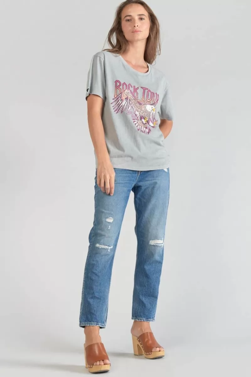 tshirt_nixon_gris_clair_delave_4.webp Le Temps des Cerises T-Shirts & Débardeurs-T-Shirt Nixon Gris Clair Delave Rock Grey