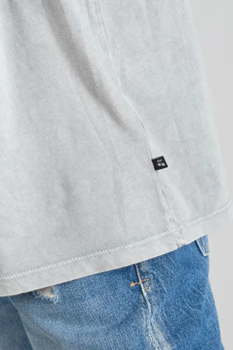 tshirt_nixon_gris_clair_delave_6.webp Le Temps des Cerises T-Shirts & Débardeurs-T-Shirt Nixon Gris Clair Delave Rock Grey