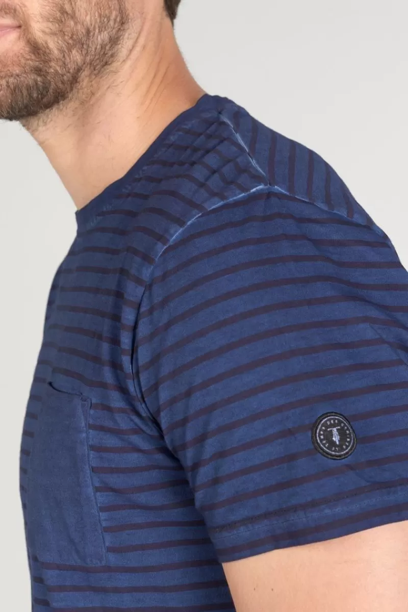 tshirt_rable_a_rayures_3.webp Le Temps des Cerises T-Shirts & Polos-T-Shirt Rable A Rayures Peacoat