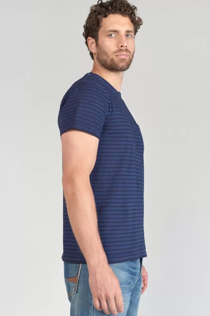 tshirt_rable_a_rayures_4.webp Le Temps des Cerises T-Shirts & Polos-T-Shirt Rable A Rayures Peacoat