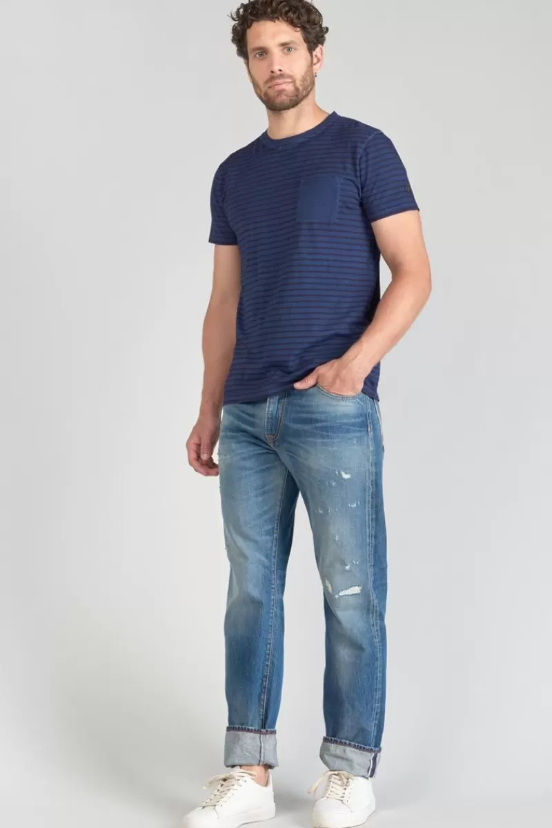 tshirt_rable_a_rayures_5.webp Le Temps des Cerises T-Shirts & Polos-T-Shirt Rable A Rayures Peacoat