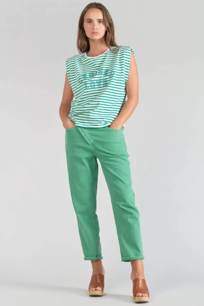 tshirt_sans_manches_male_a_rayures_vertes_6.webp Le Temps des Cerises T-Shirts & Débardeurs-T-Shirt Sans Manches Male A Rayures Vertes Tropical