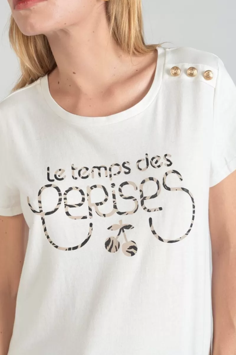 tshirt_savana_blanc_imprime_5.webp Le Temps des Cerises T-Shirts & Débardeurs-T-Shirt Savana Blanc Imprime Ice Cream