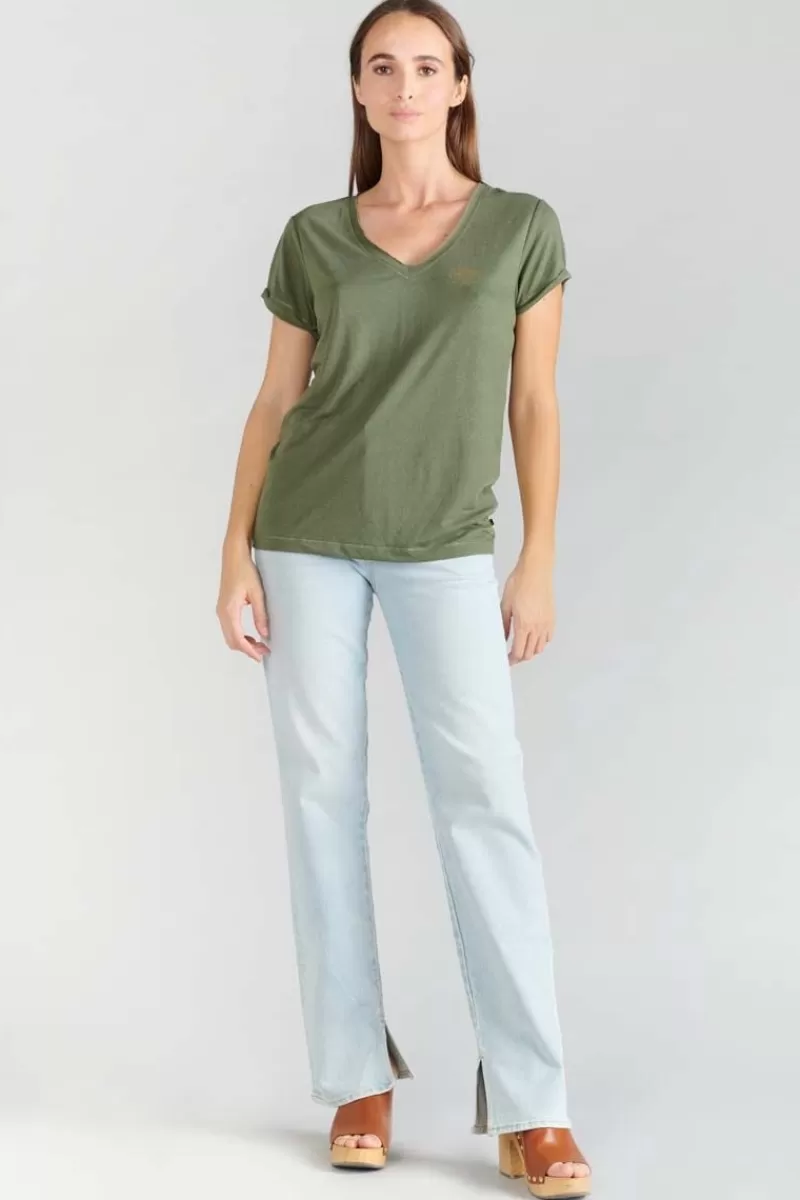 tshirt_smallvtrame_kaki_2.webp Le Temps des Cerises T-Shirts & Débardeurs-T-Shirt Smallvtrame Kaki Lizard