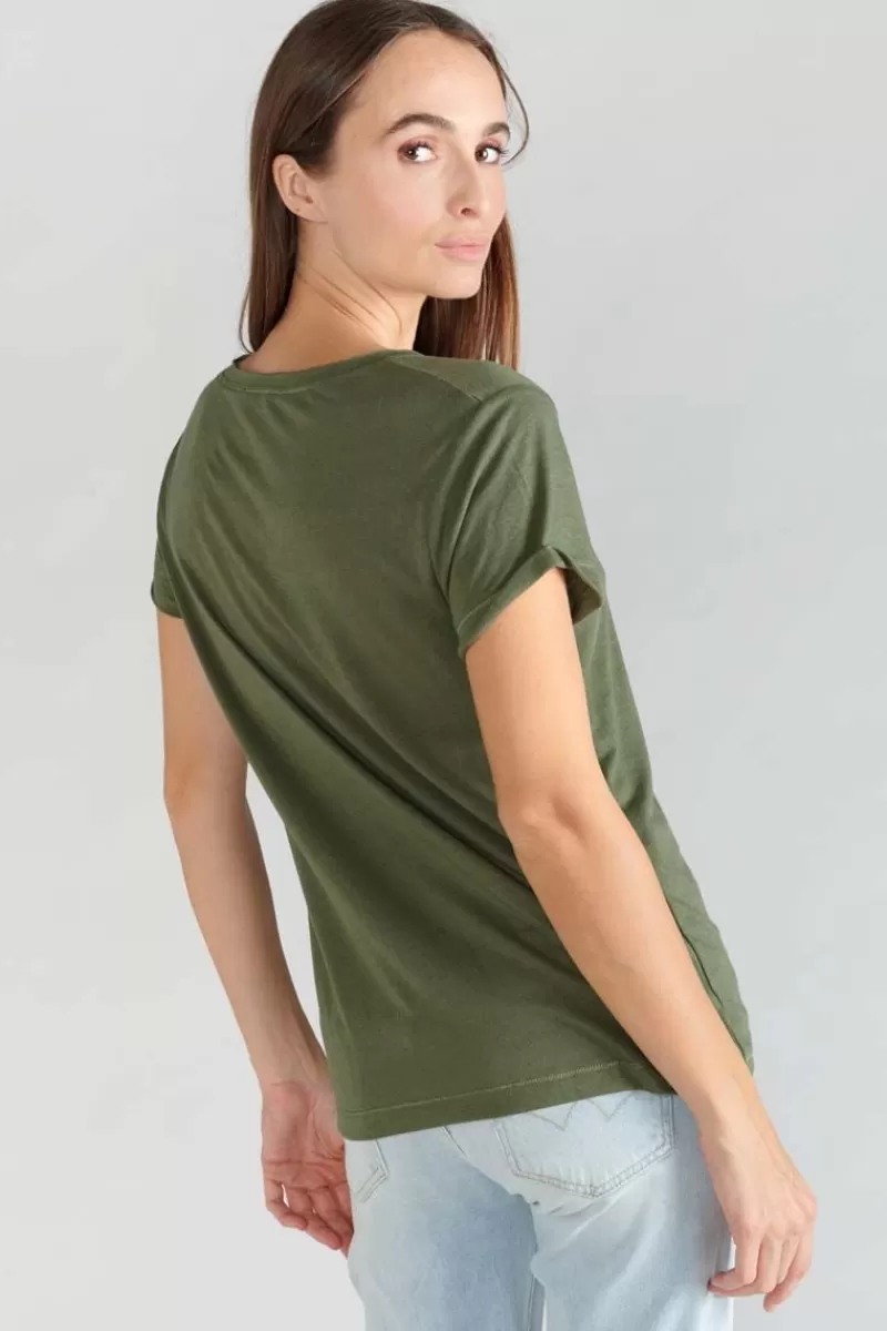 tshirt_smallvtrame_kaki_4.webp Le Temps des Cerises T-Shirts & Débardeurs-T-Shirt Smallvtrame Kaki Lizard