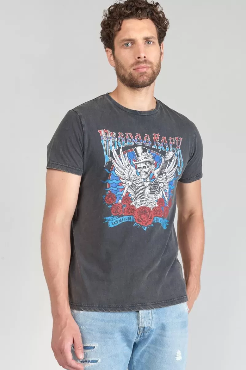 tshirt_tije_gris_delave_imprime_5.webp Le Temps des Cerises T-Shirts & Polos-T-Shirt Tije Gris Delave Imprime Peacoat