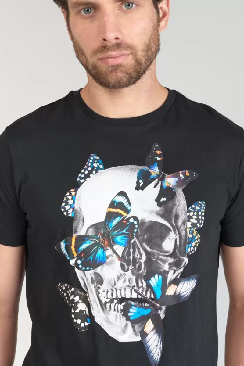 tshirt_usma_noir_imprime_3.webp Le Temps des Cerises T-Shirts & Polos-T-Shirt Usma Noir Imprime Black