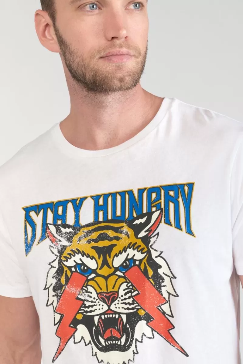 tshirt_yair_blanc_imprime_2.webp Le Temps des Cerises T-Shirts & Polos-T-Shirt Yair Blanc Imprime White