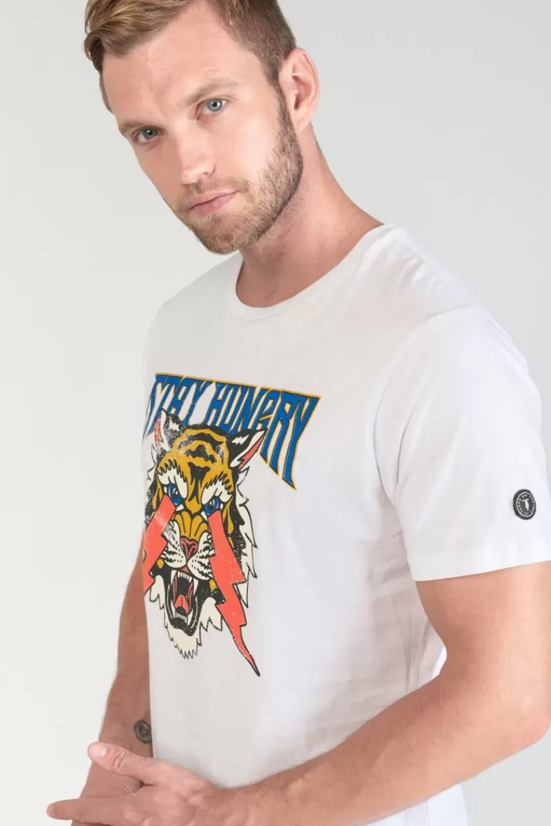 tshirt_yair_blanc_imprime_5.webp Le Temps des Cerises T-Shirts & Polos-T-Shirt Yair Blanc Imprime White