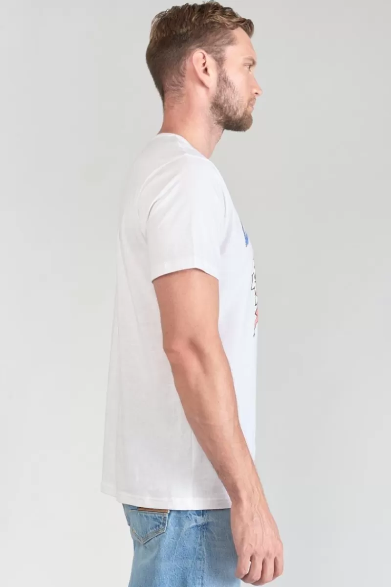 tshirt_yair_blanc_imprime_6.webp Le Temps des Cerises T-Shirts & Polos-T-Shirt Yair Blanc Imprime White