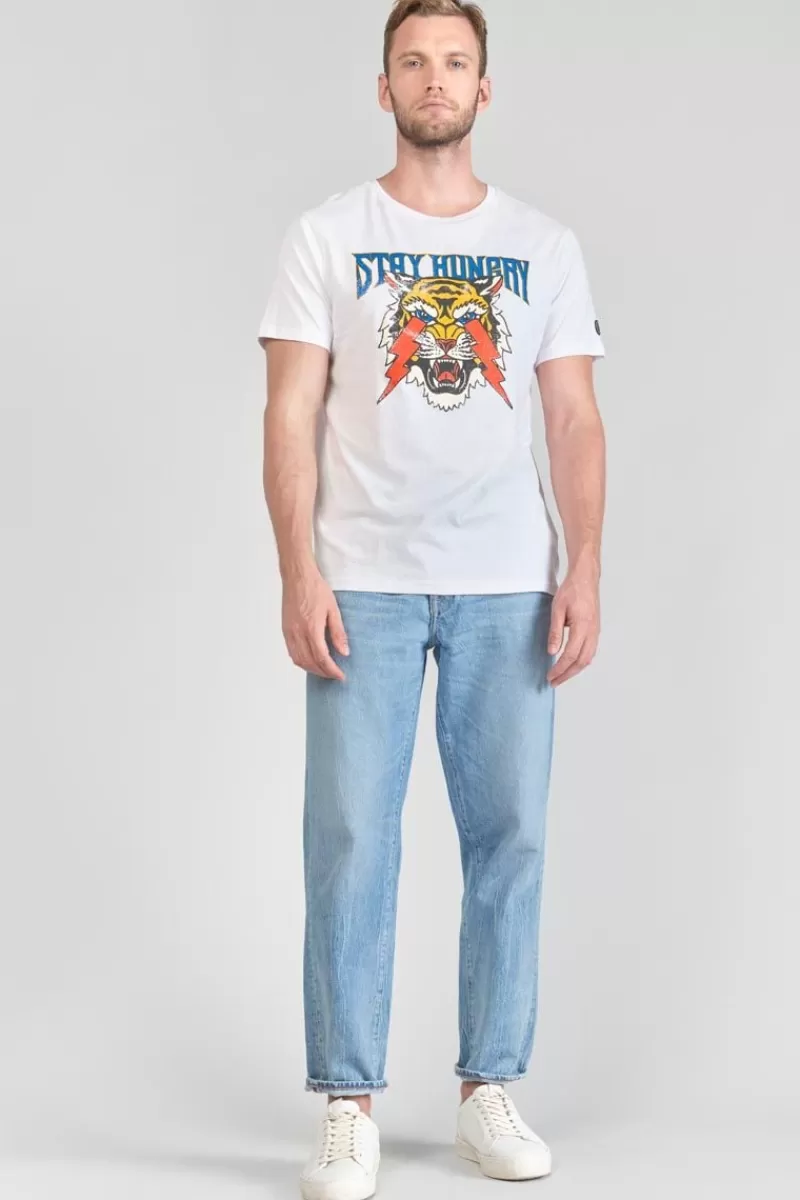 tshirt_yair_blanc_imprime_7.webp Le Temps des Cerises T-Shirts & Polos-T-Shirt Yair Blanc Imprime White