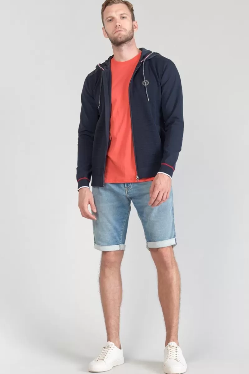 veste_bimatiere_mistre_bleu_marine_6.webp Le Temps des Cerises Pulls & Cardigans-Veste Bi-Matiere Mistre Bleu Marine Peacoat