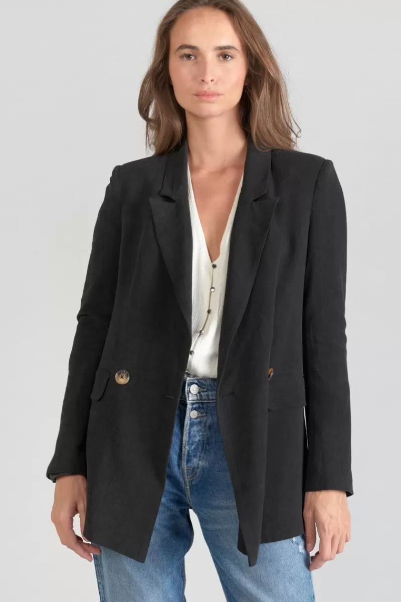 Le Temps des Cerises Vestes & Blousons-Veste Blazer Bek Noire Black