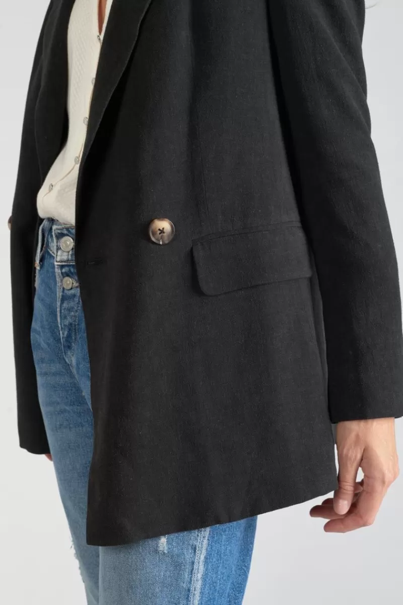 veste_blazer_bek_noire_2.webp Le Temps des Cerises Vestes & Blousons-Veste Blazer Bek Noire Black